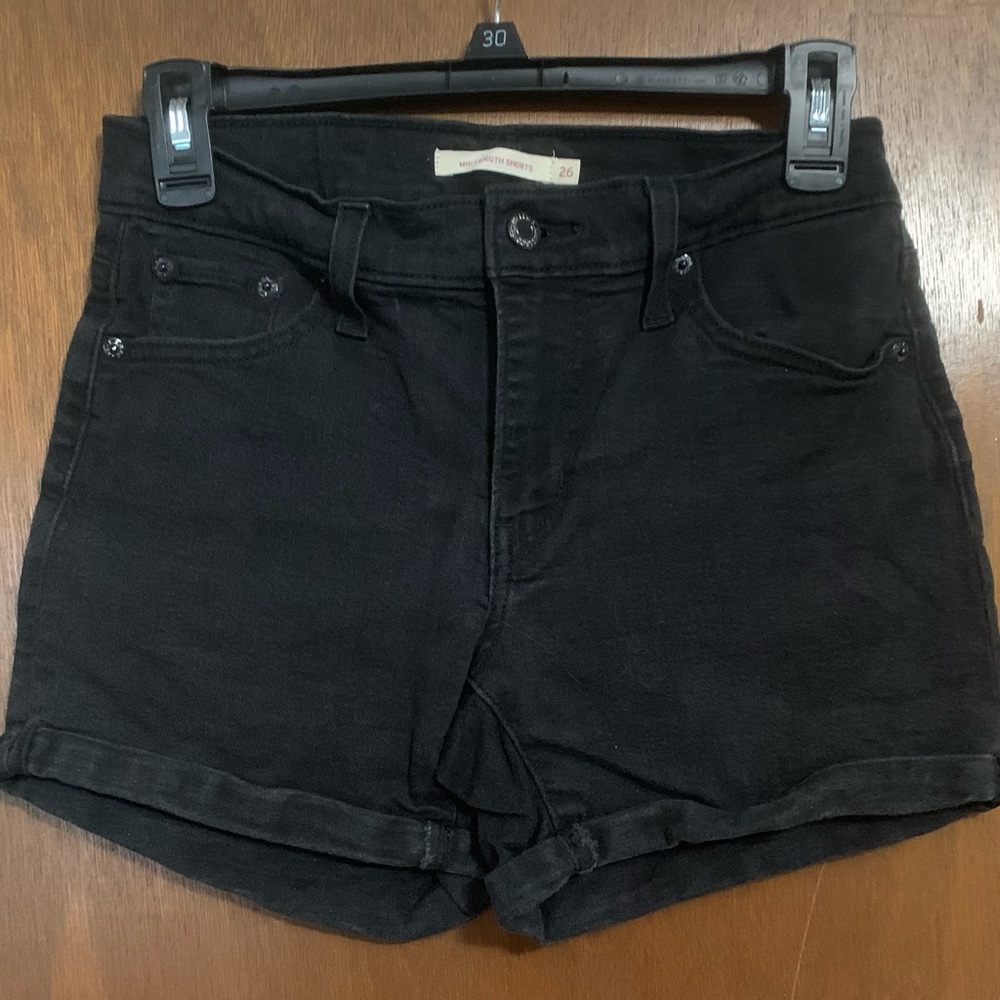 Levi's Women's Dark Denim Shorts